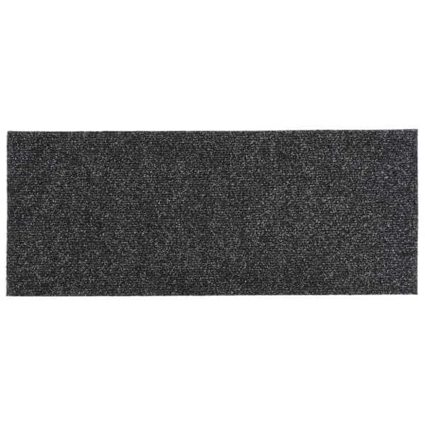 selvklæbende trappemåtter 15 stk. 60x25 cm rektangulær grå