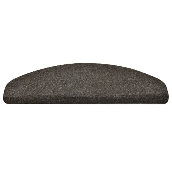 selvklæbende trappemåtter 5 stk. 65x21x4 cm tuftet antracitgrå