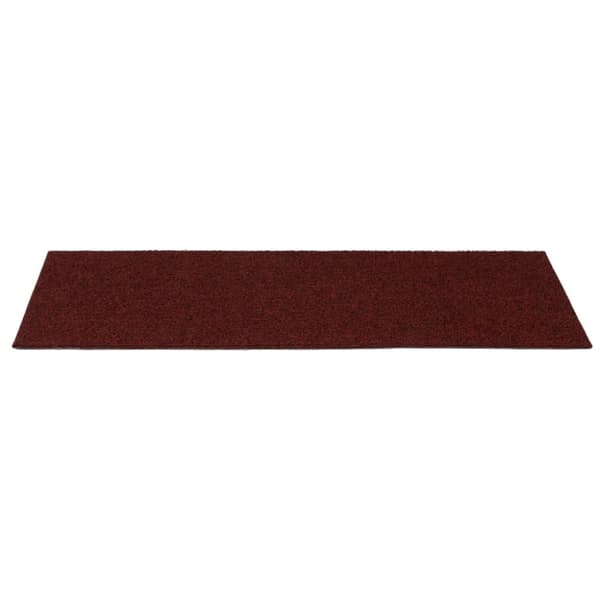 selvklæbende trappemåtter 15 stk. 60x25 cm rektangulær rød