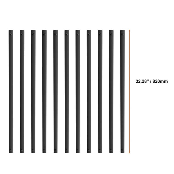 Metaltrappe Balustre, 32,28 tommer og 29,5 tommer længde muligheder, holdbar aluminiumlegering,29,5 tommer