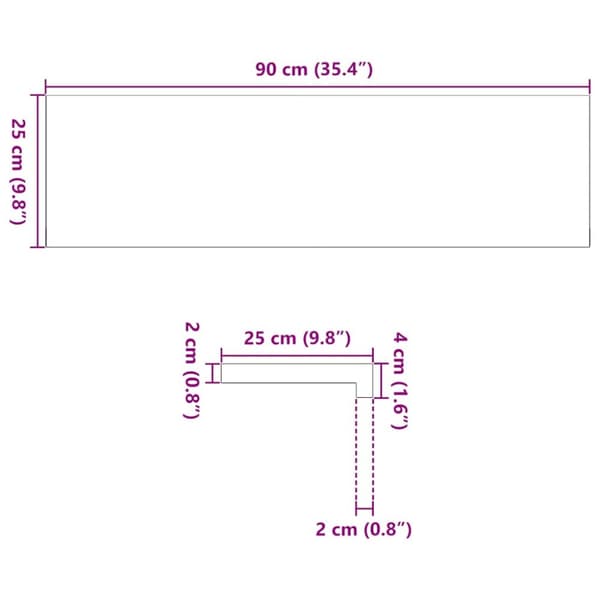 trappemåtter 16 stk ubehandlet 90x25x2 cm massivt egetræ