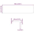 Miniatyrbild 10 av 10: Trappstegsmattor 4 pcs obehandlad 100x30x2 cm massiv ek