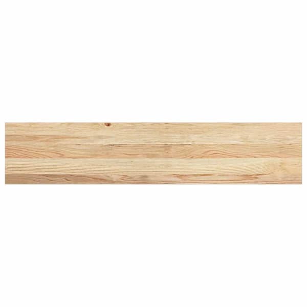 trappemåtter 8 stk ubehandlet 120x30x2 cm massivt egetræ