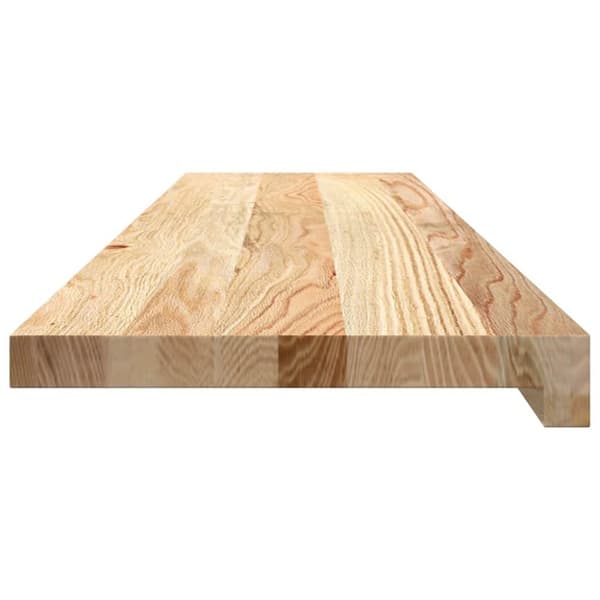 Trappstegsmattor 4 pcs obehandlad 100x25x2 cm massiv ek