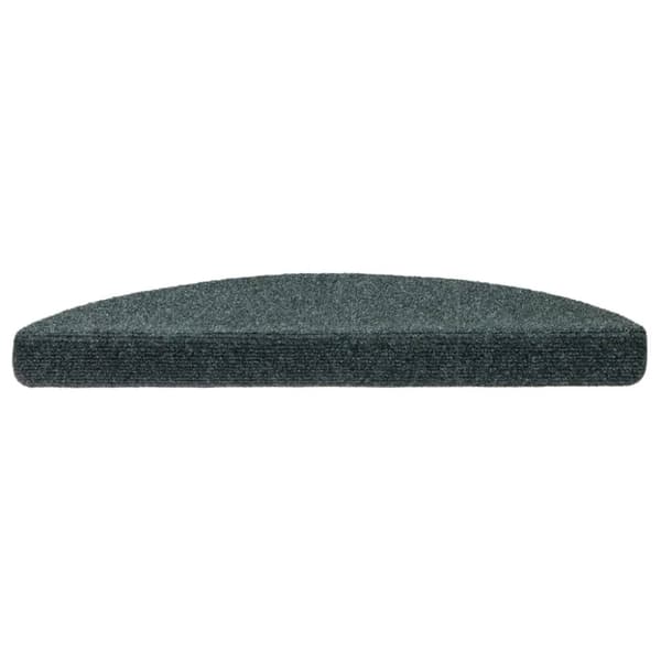 selvklæbende trappemåtter 5 stk. 56x17x3 cm tuftet grøn