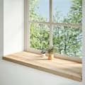 Miniatyrbilde 2 av 10: vidaXL Vinduskarmer 2 stk ubehandlet 120x40x2 cm heltre eik