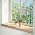 Miniatyrbilde 2 av 10: vidaXL Vinduskarmer 2 stk ubehandlet 80x30x2 cm heltre eik