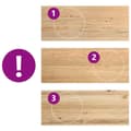Miniatyrbilde 7 av 10: vidaXL Vinduskarmer 2 stk ubehandlet 100x40x2 cm heltre eik