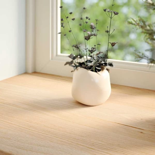 vidaXL Fönsterbänkar 2 st obehandlad 80x25x2 cm massiv ek