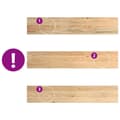 Miniatyrbilde 7 av 10: vidaXL Vinduskarmer 2 stk ubehandlet 80x15x2 cm heltre eik