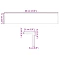 Miniatyrbilde 10 av 10: vidaXL Vinduskarmer 2 stk ubehandlet 80x15x2 cm heltre eik