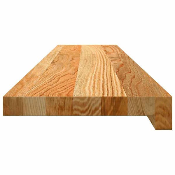 vidaXL Vinduskarmer 2 stk lysebrun 100x20x2 cm heltre eik