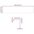 Miniatyrbilde 10 av 10: vidaXL Vinduskarmer 2 stk ubehandlet 120x25x2 cm heltre eik