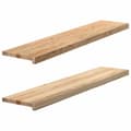 Miniatyrbilde 1 av 10: vidaXL Vinduskarmer 2 stk ubehandlet 120x25x2 cm heltre eik