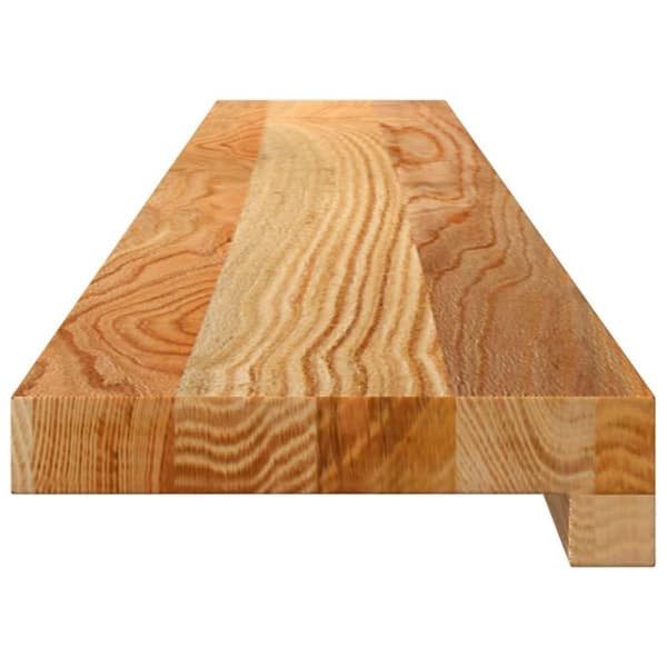vidaXL ikkunalaudat 2 kpl vaaleanruskea 110x15x2 cm massiivipuutammea