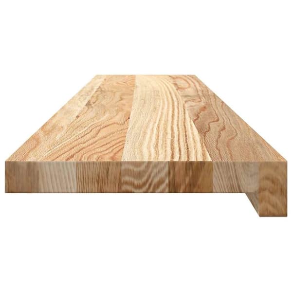 vidaXL vindueskarme 2 stk ubehandlet 100x20x2 cm massivt egetræ