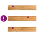 Miniatyrbilde 7 av 10: vidaXL Vinduskarmer 2 stk lysebrun 90x15x2 cm heltre eik