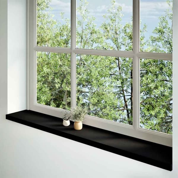 vidaXL Vinduskarmer 2 stk mørkebrun 160x25x2 cm heltre eik