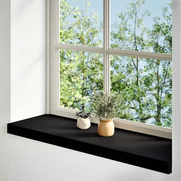 vidaXL ikkunalaudat 2 kpl tummanruskea 70x25x2 cm massiivipuutammea