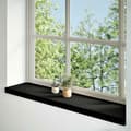 Miniatyrbilde 2 av 10: vidaXL Vinduskarmer 2 stk mørkebrun 120x30x2 cm heltre eik