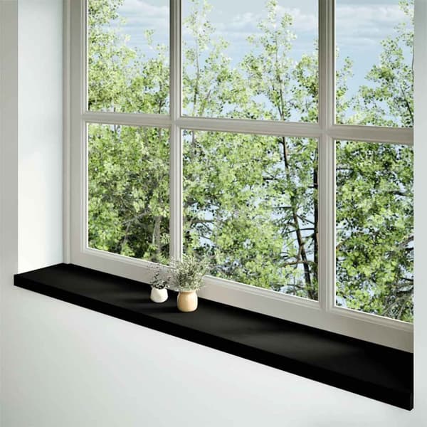 vidaXL vindueskarme 2 stk mørkebrun 160x30x2 cm massivt egetræ