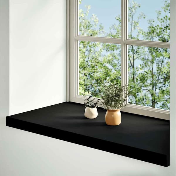 vidaXL Vinduskarmer 2 stk mørkebrun 90x40x2 cm heltre eik