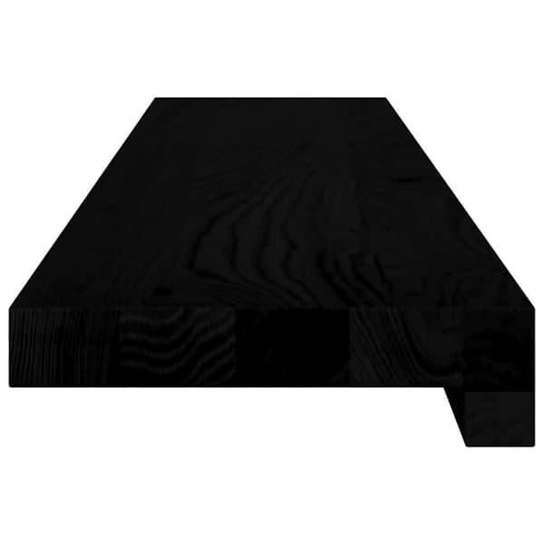 vidaXL Fönsterbänkar 2 st mörkbrun 90x15x2 cm massiv ek