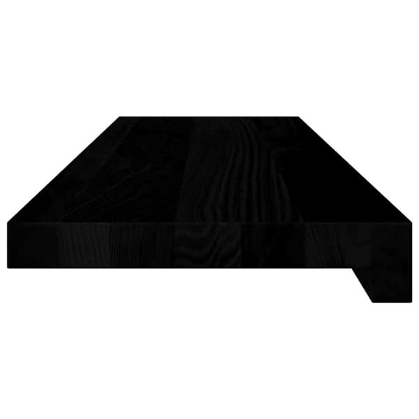 vidaXL Fönsterbänkar 2 st mörkbrun 80x20x2 cm massiv ek