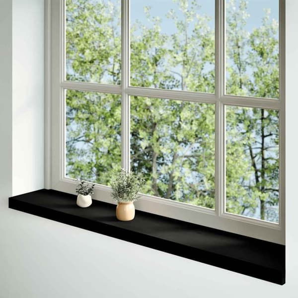 vidaXL Vinduskarmer 2 stk mørkebrun 120x20x2 cm heltre eik