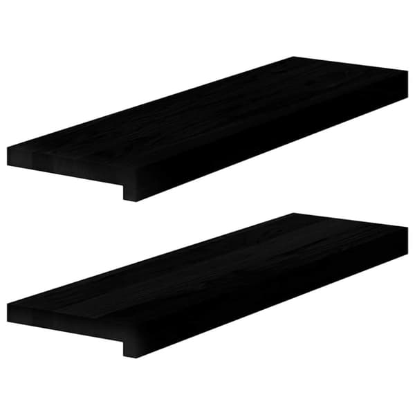 vidaXL ikkunalaudat 2 kpl tummanruskea 70x20x2 cm massiivipuutammea