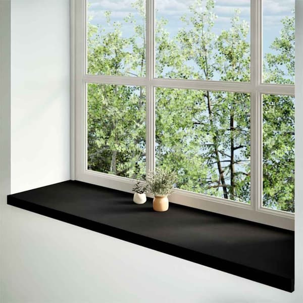 vidaXL ikkunalaudat 2 kpl tummanruskea 140x40x2 cm massiivipuutammea