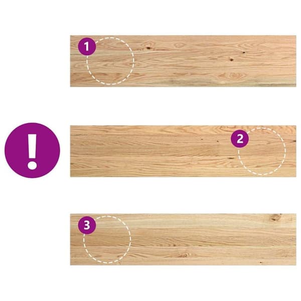 vidaXL Trappstegsmattor 4 pcs obehandlad 110x30x2 cm massiv ek