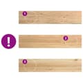 Miniatyrbilde 8 av 11: vidaXL Trappetrinn 4 stk ubehandlet 120x25x2 cm heltre eik
