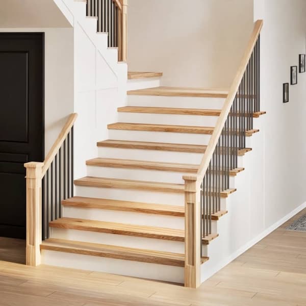 vidaXL Trappstegsmattor 8 pcs obehandlad 110x30x2 cm massiv ek