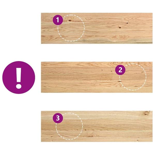 vidaXL Trappstegsmattor 4 pcs obehandlad 90x30x2 cm massiv ek