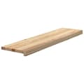 Miniatyrbilde 4 av 11: vidaXL Trappetrinn 4 stk ubehandlet 100x25x2 cm heltre eik