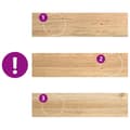 Miniatyrbilde 8 av 11: vidaXL Trappetrinn 4 stk ubehandlet 100x25x2 cm heltre eik