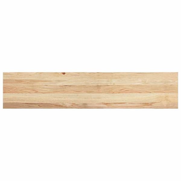 vidaXL Trappetrinn 8 stk ubehandlet 120x30x2 cm heltre eik