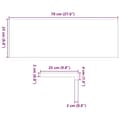 Miniatyrbilde 11 av 11: vidaXL Trappetrinn 16 stk lysebrun 70x25x2 cm heltre eik