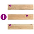 Miniatyrbilde 8 av 11: vidaXL Trappetrinn 12 stk ubehandlet 120x25x2 cm heltre eik