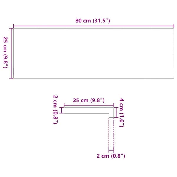 vidaXL Trappetrinn 12 stk lysebrun 80x25x2 cm heltre eik
