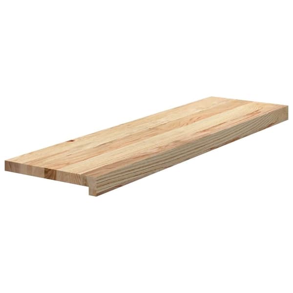 vidaXL trappemåtter 4 stk ubehandlet 90x25x2 cm massivt egetræ