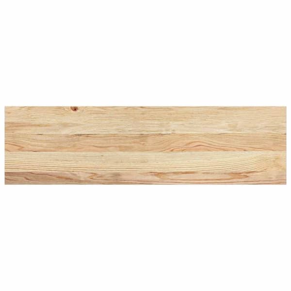 vidaXL trappemåtter 4 stk ubehandlet 90x25x2 cm massivt egetræ