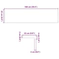 Miniatyrbilde 11 av 11: vidaXL Trappetrinn 12 stk lysebrun 100x25x2 cm heltre eik