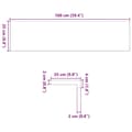 Miniatyrbilde 11 av 11: vidaXL Trappetrinn 16 stk lysebrun 100x25x2 cm heltre eik