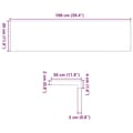 Miniatyrbilde 11 av 11: vidaXL Trappetrinn 16 stk lysebrun 100x30x2 cm heltre eik