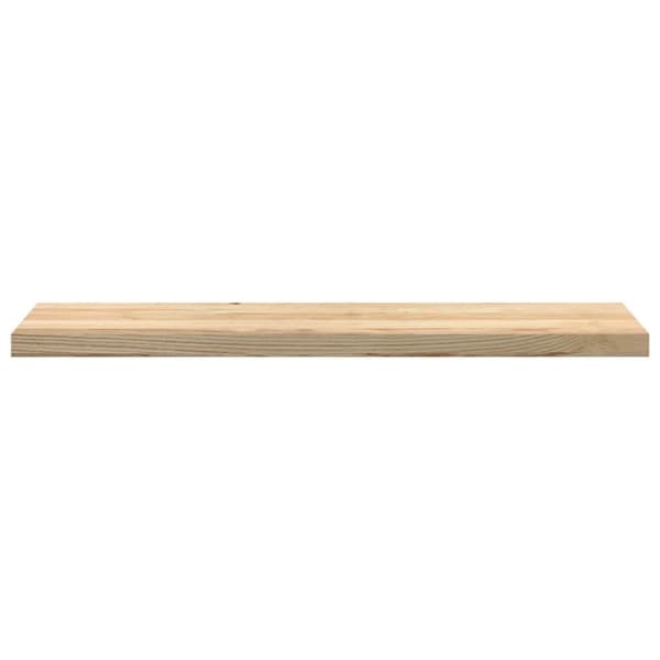 vidaXL trappemåtter 2 stk ubehandlet 110x30x2 cm massivt egetræ