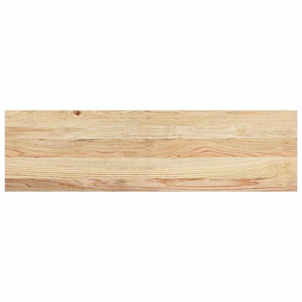 vidaXL trappemåtter 2 stk ubehandlet 90x25x2 cm massivt egetræ