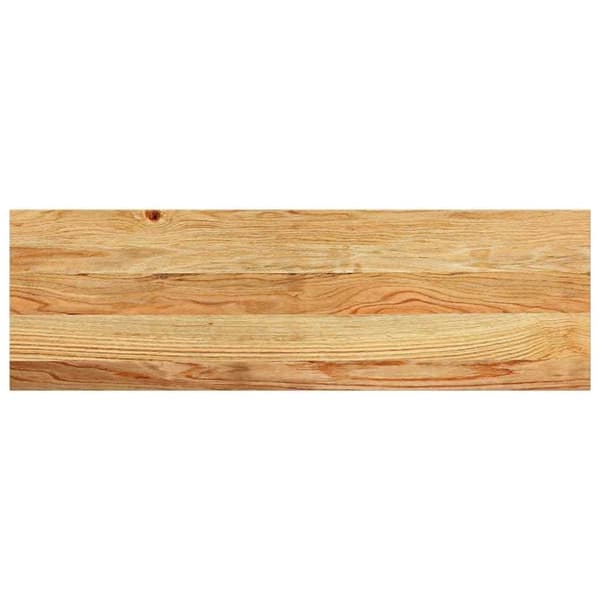 vidaXL Trappetrinn 2 stk lysebrun 80x25x2 cm heltre eik