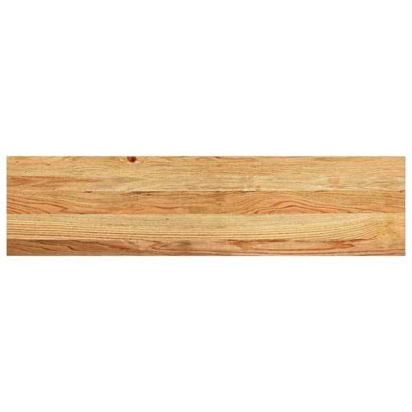 vidaXL Trappetrinn 8 stk lysebrun 100x25x2 cm heltre eik